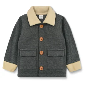 fleece button down jacket