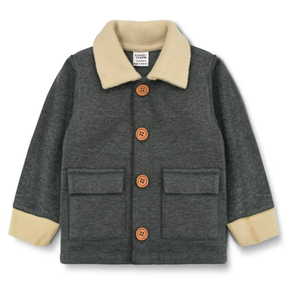 fleece button down jacket